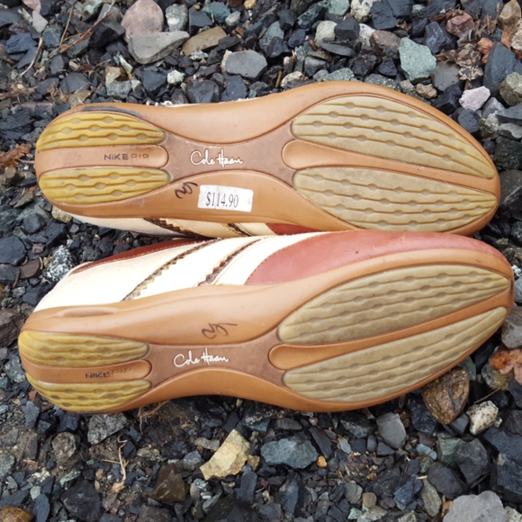 Cole Haan Cream and Brown Sneakers - Picture 3 of 6